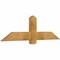 Ekena Millwork Eugene Rough Sawn Timber Gable Bracket, Western Red Cedar, 60"W x 17"H x 2"D x 6"F, 7/12 Pitch GBW060X17X0206EUG00RWR - alternate 5